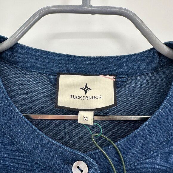 Tuckernuck Blue Denim Royal Maxi Shirt Dress size M Medium NWT - Picture 5 of 10